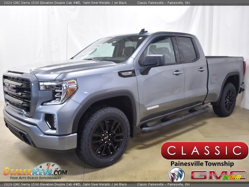 2020 GMC Sierra 1500 Elevation Double Cab 4WD Satin Steel Metallic / Jet Black Photo #1