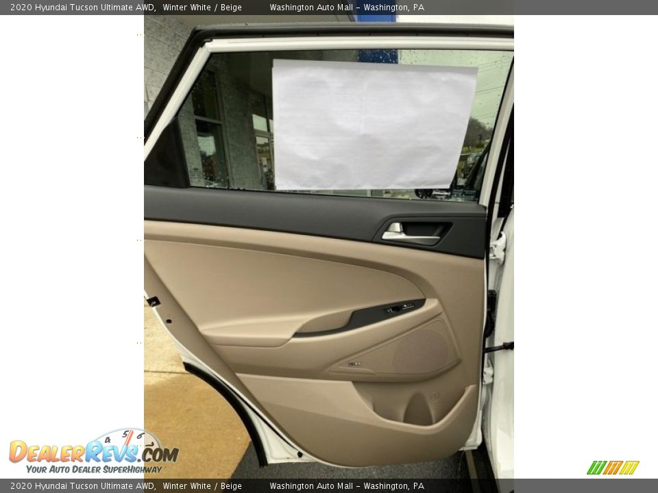 2020 Hyundai Tucson Ultimate AWD Winter White / Beige Photo #17