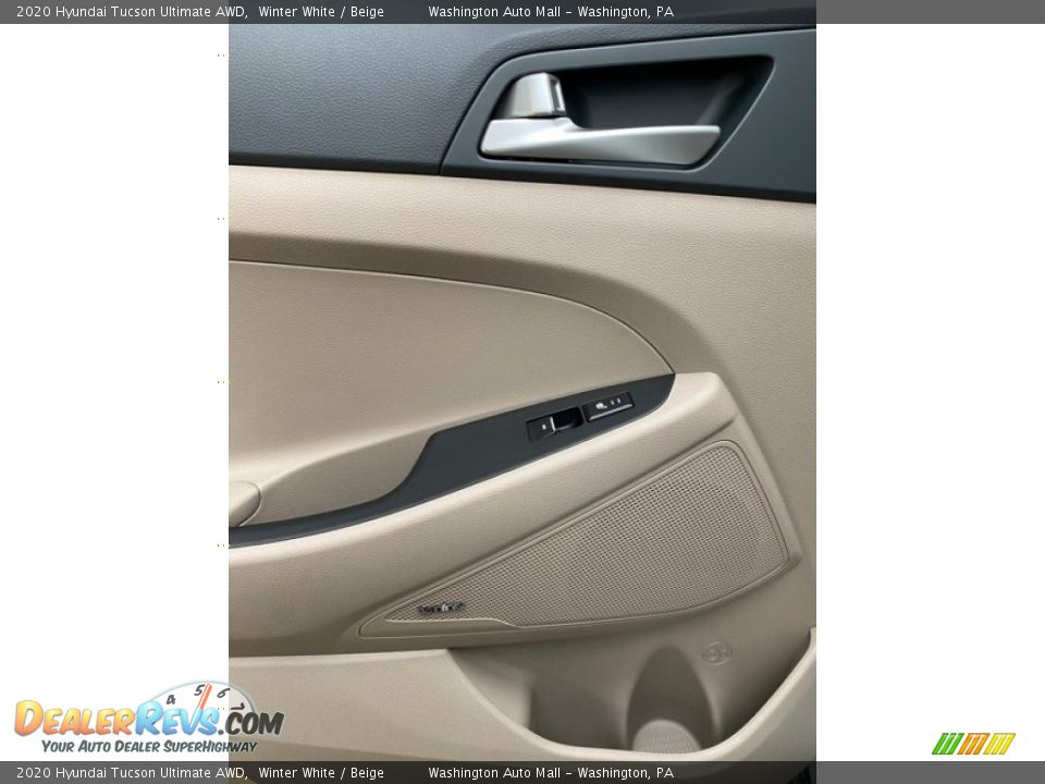 2020 Hyundai Tucson Ultimate AWD Winter White / Beige Photo #18