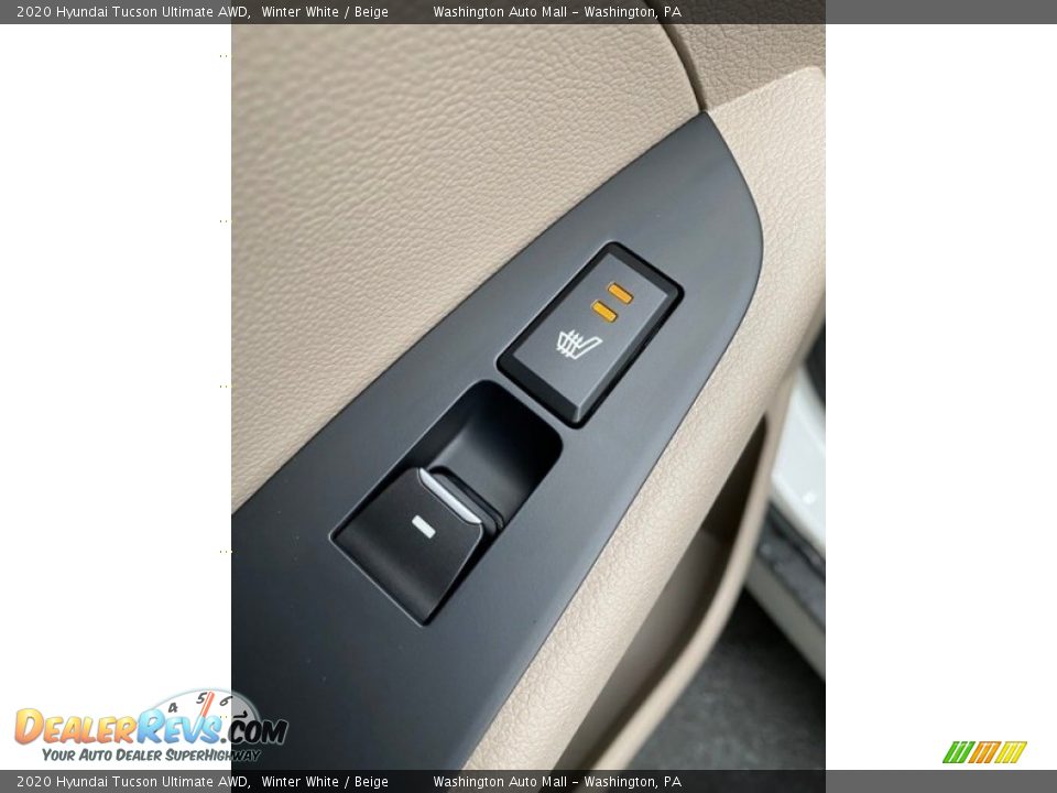 2020 Hyundai Tucson Ultimate AWD Winter White / Beige Photo #19