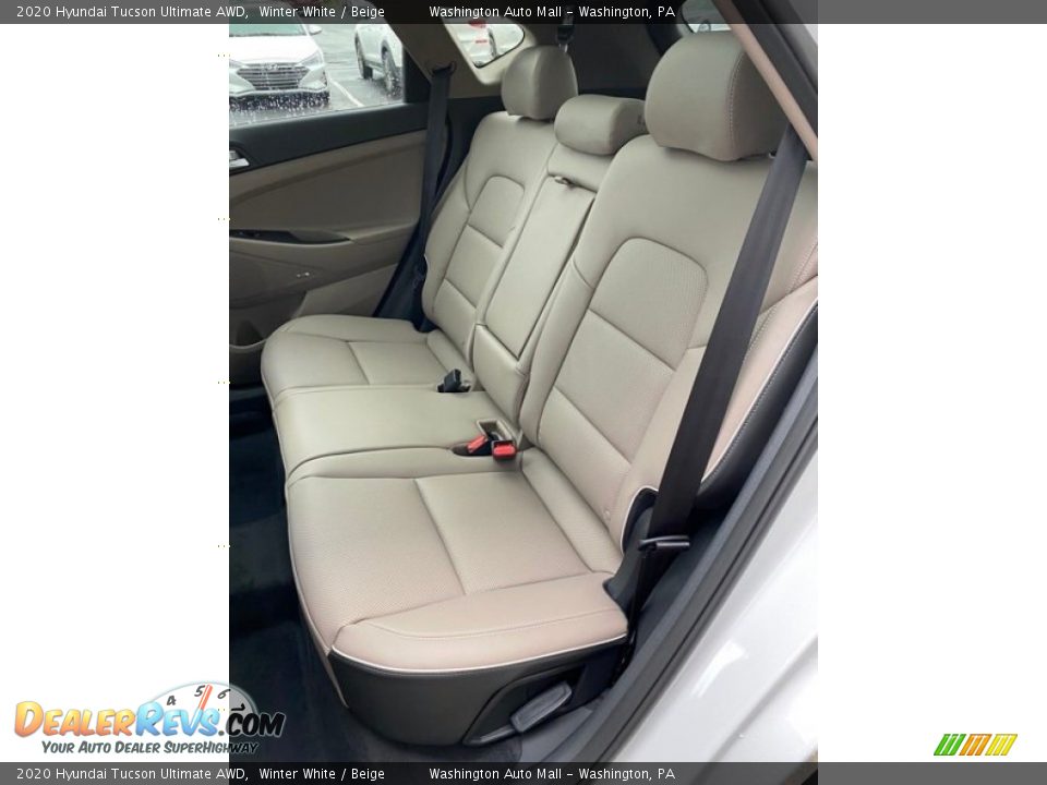 2020 Hyundai Tucson Ultimate AWD Winter White / Beige Photo #20