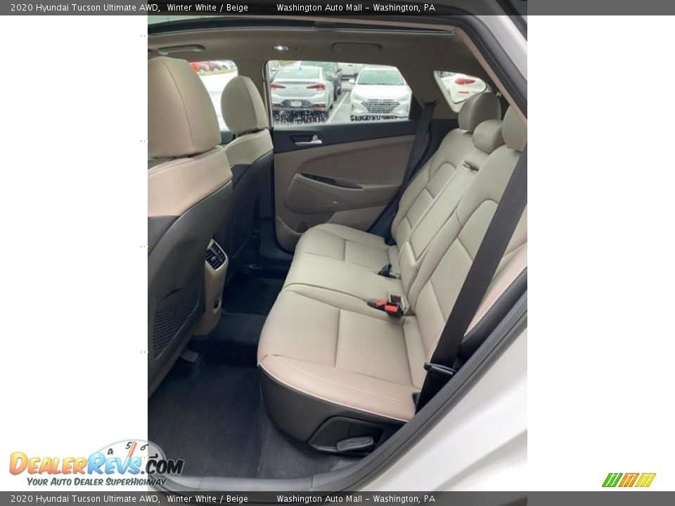 2020 Hyundai Tucson Ultimate AWD Winter White / Beige Photo #21
