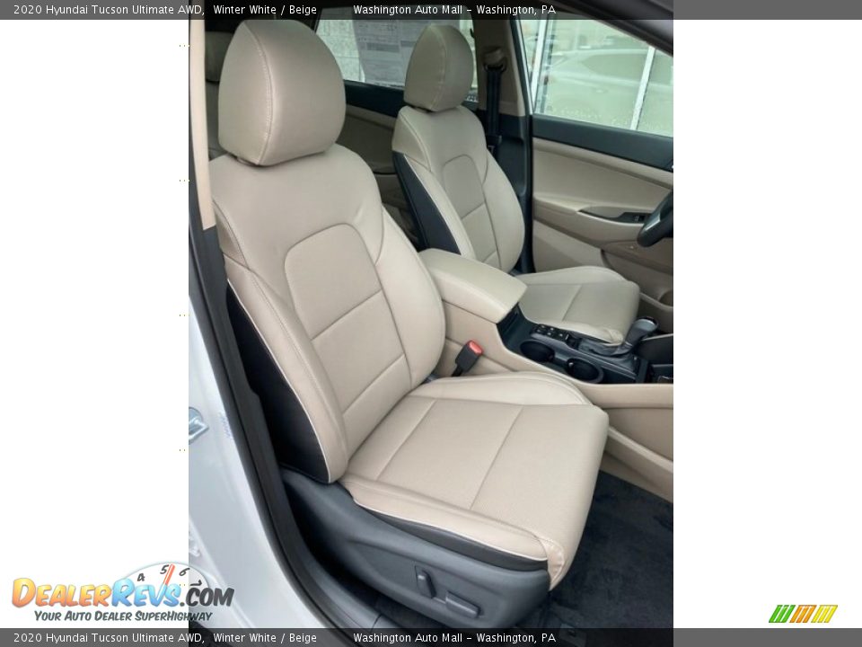 2020 Hyundai Tucson Ultimate AWD Winter White / Beige Photo #27