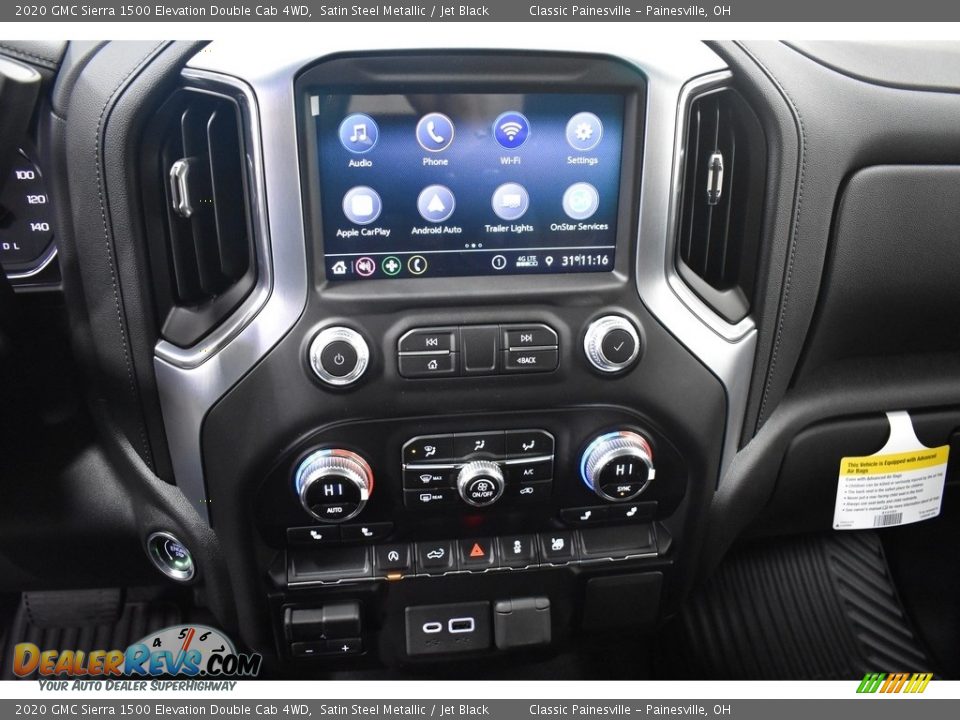 2020 GMC Sierra 1500 Elevation Double Cab 4WD Satin Steel Metallic / Jet Black Photo #11