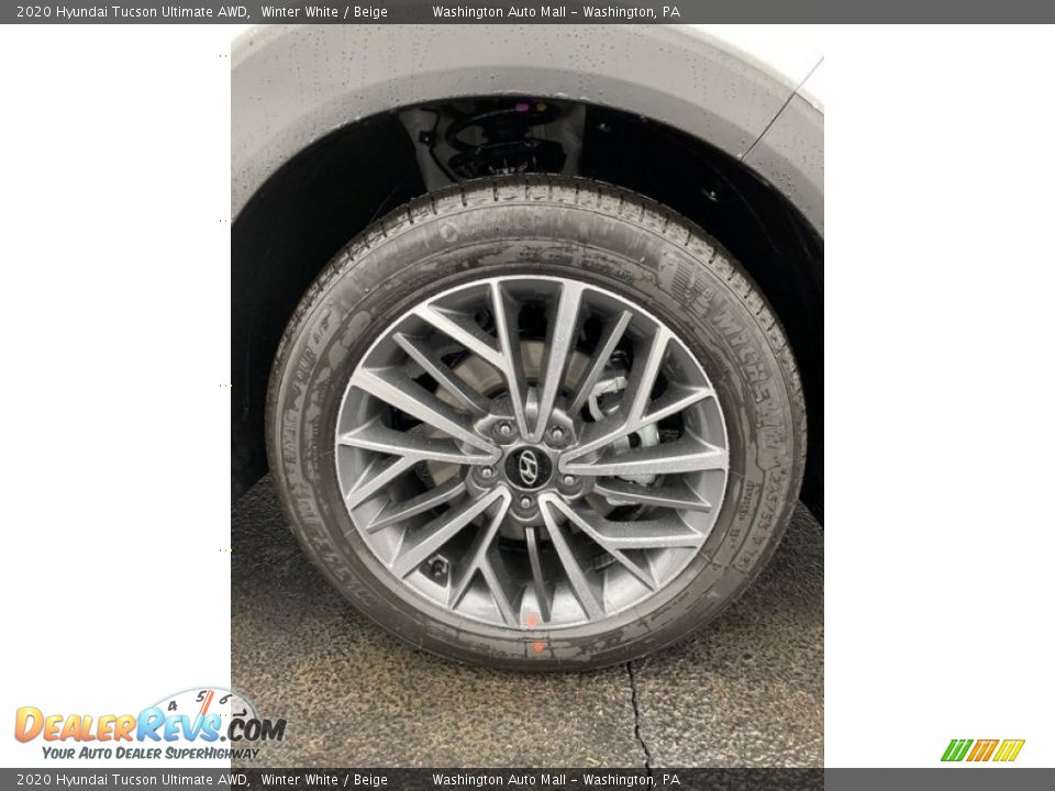 2020 Hyundai Tucson Ultimate AWD Winter White / Beige Photo #30