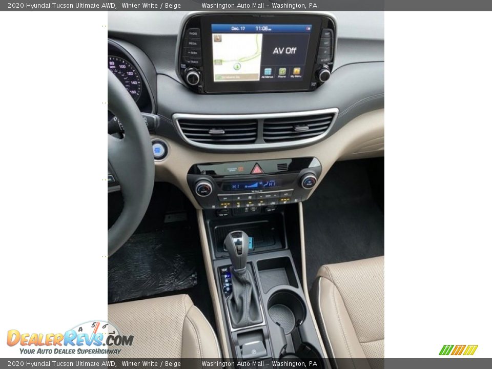 2020 Hyundai Tucson Ultimate AWD Winter White / Beige Photo #32