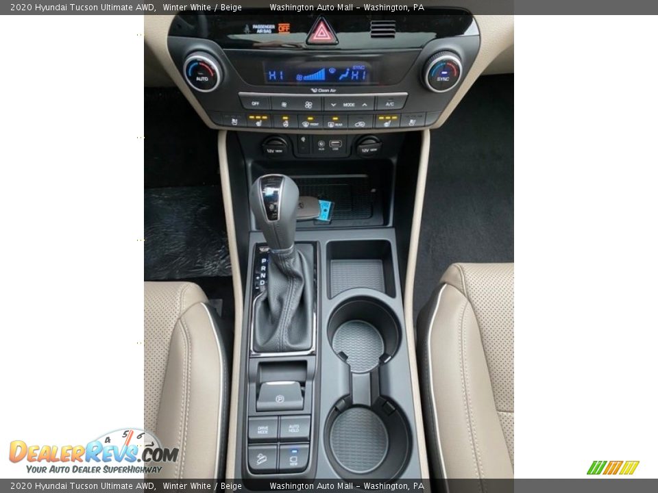 2020 Hyundai Tucson Ultimate AWD Winter White / Beige Photo #34