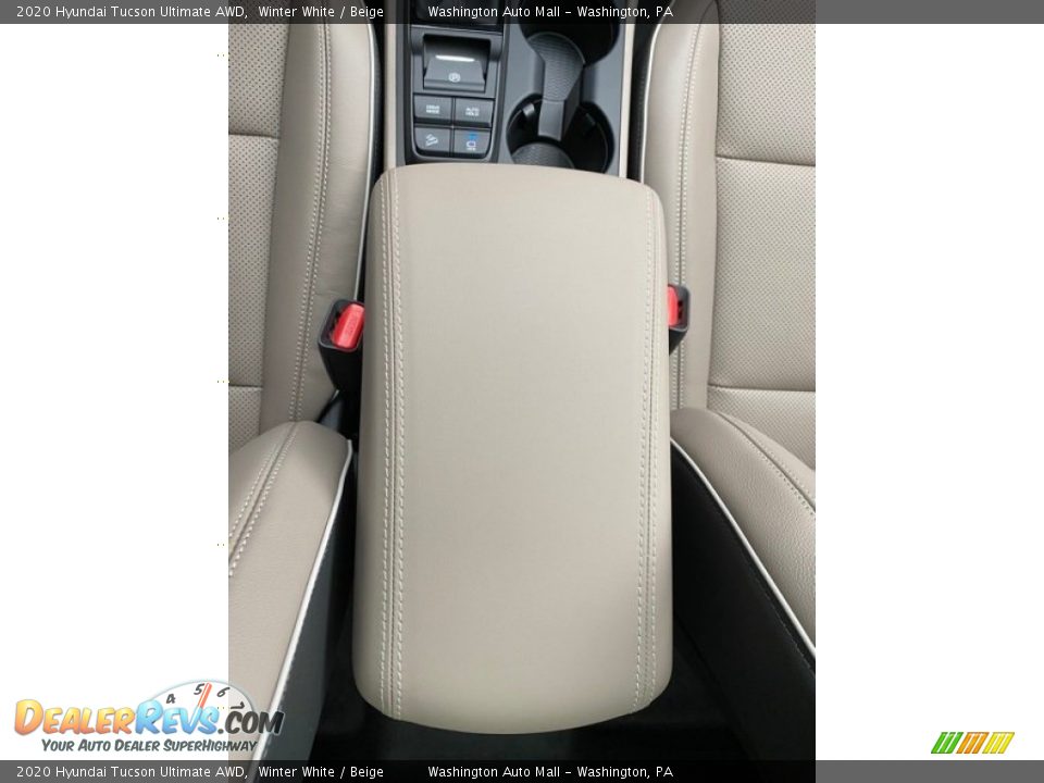 2020 Hyundai Tucson Ultimate AWD Winter White / Beige Photo #35