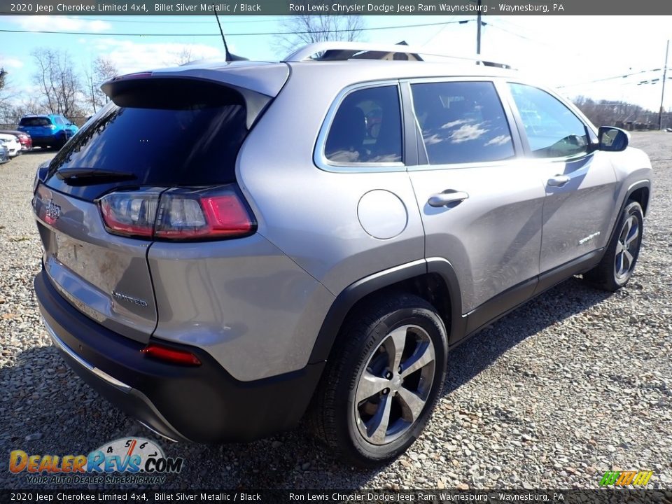 2020 Jeep Cherokee Limited 4x4 Billet Silver Metallic / Black Photo #5