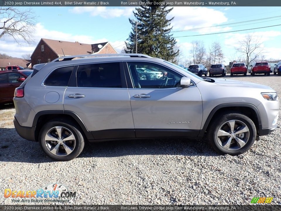 2020 Jeep Cherokee Limited 4x4 Billet Silver Metallic / Black Photo #6