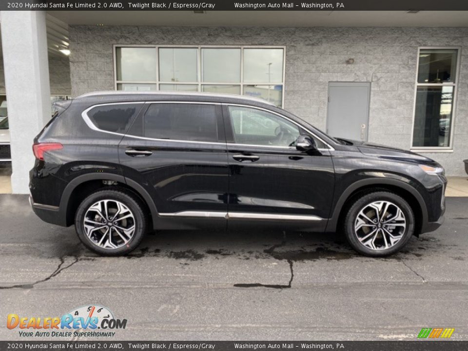 Twilight Black 2020 Hyundai Santa Fe Limited 2.0 AWD Photo #3