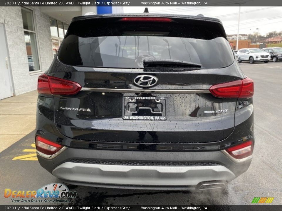 2020 Hyundai Santa Fe Limited 2.0 AWD Twilight Black / Espresso/Gray Photo #5