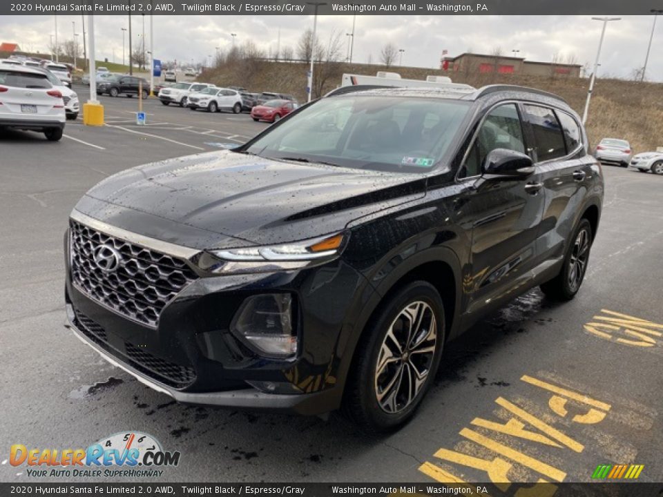 2020 Hyundai Santa Fe Limited 2.0 AWD Twilight Black / Espresso/Gray Photo #7