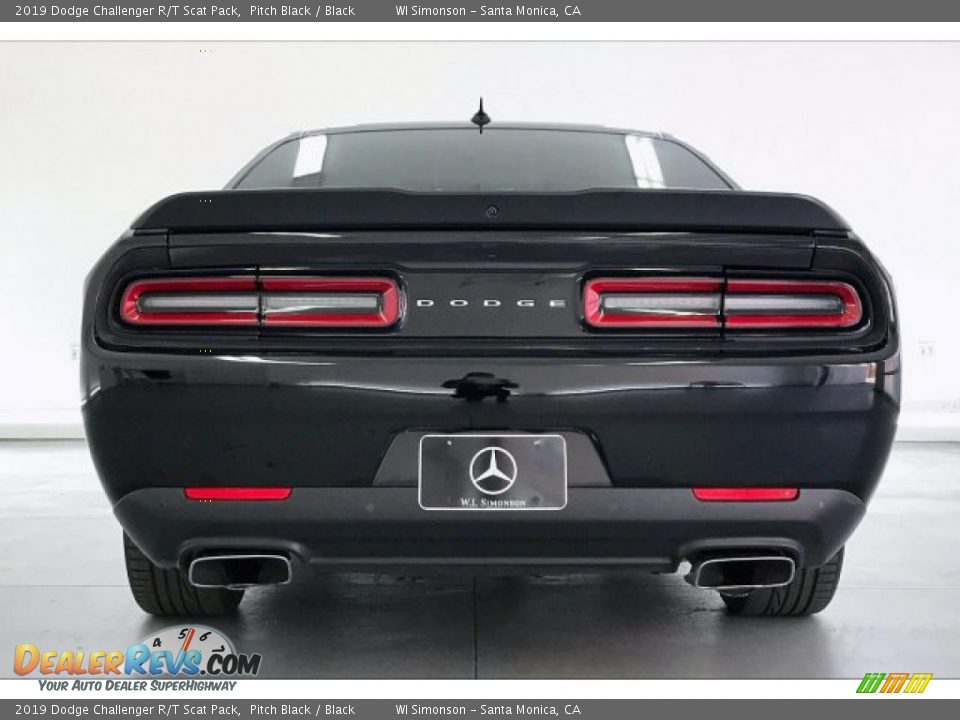 2019 Dodge Challenger R/T Scat Pack Pitch Black / Black Photo #3