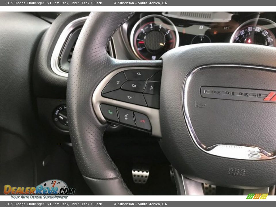 2019 Dodge Challenger R/T Scat Pack Steering Wheel Photo #17