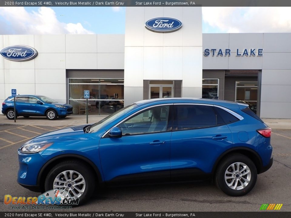 2020 Ford Escape SE 4WD Velocity Blue Metallic / Dark Earth Gray Photo #1