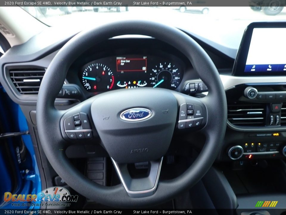 2020 Ford Escape SE 4WD Velocity Blue Metallic / Dark Earth Gray Photo #16