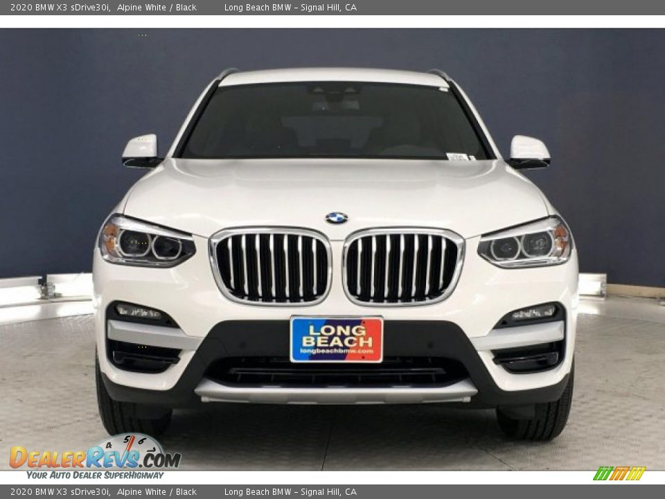 2020 BMW X3 sDrive30i Alpine White / Black Photo #2