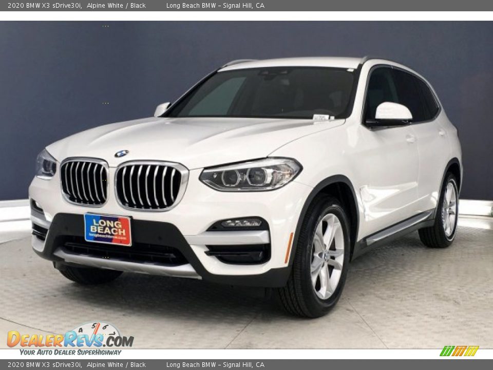 2020 BMW X3 sDrive30i Alpine White / Black Photo #12