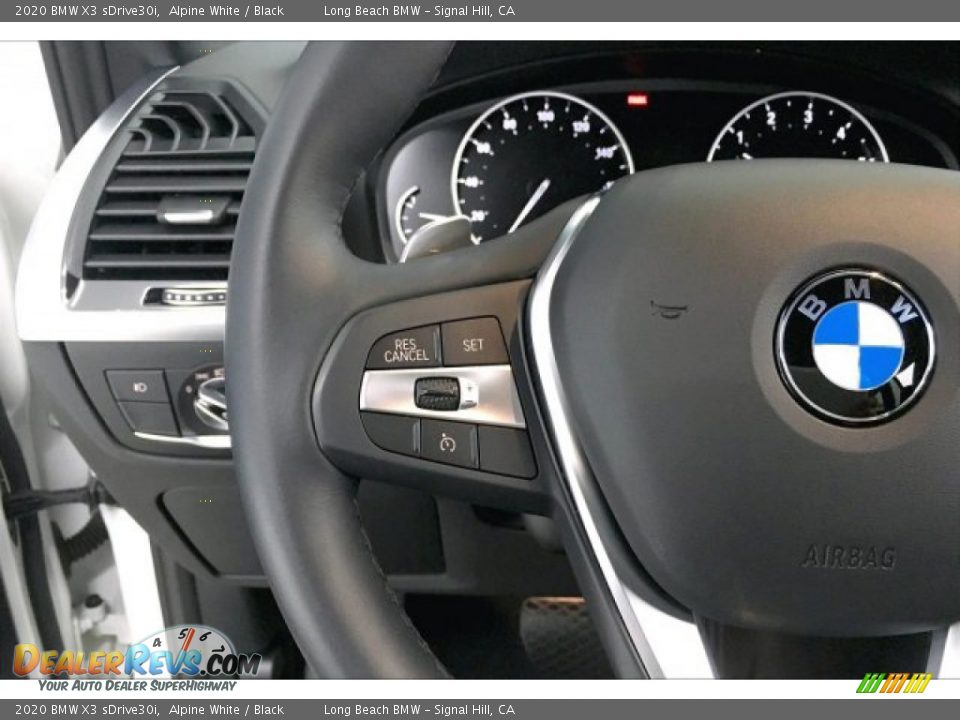 2020 BMW X3 sDrive30i Alpine White / Black Photo #14