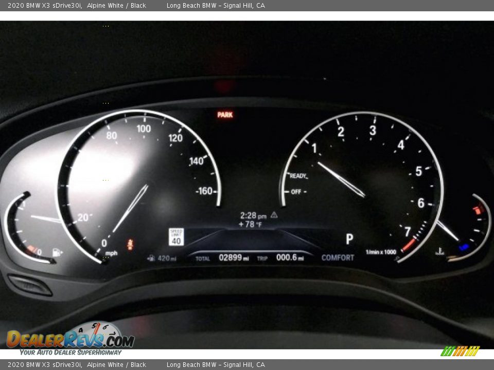 2020 BMW X3 sDrive30i Alpine White / Black Photo #16