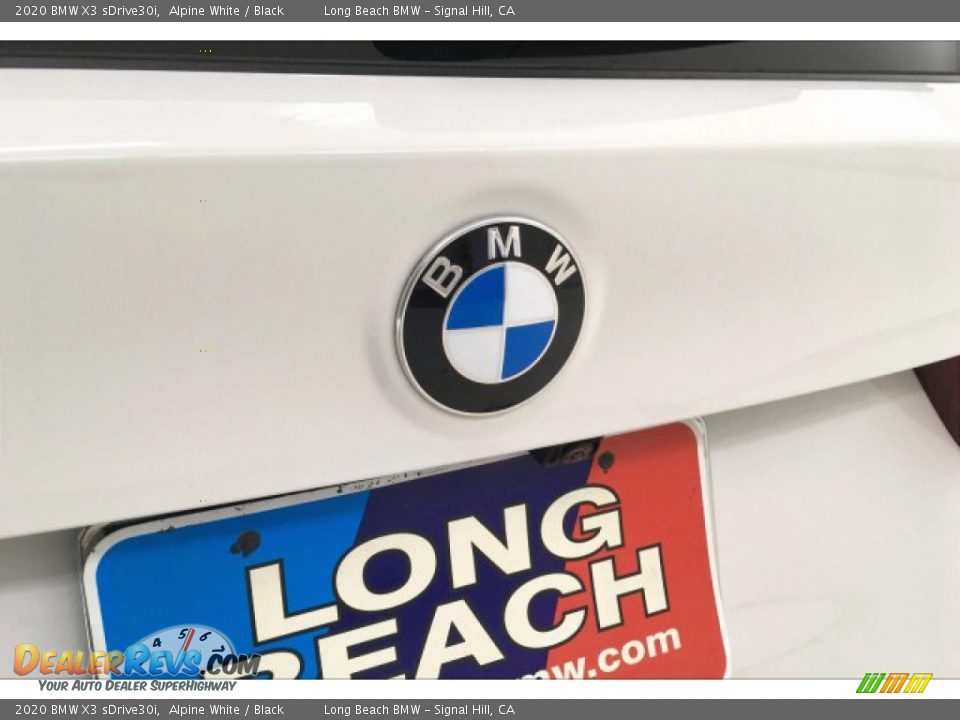 2020 BMW X3 sDrive30i Alpine White / Black Photo #23
