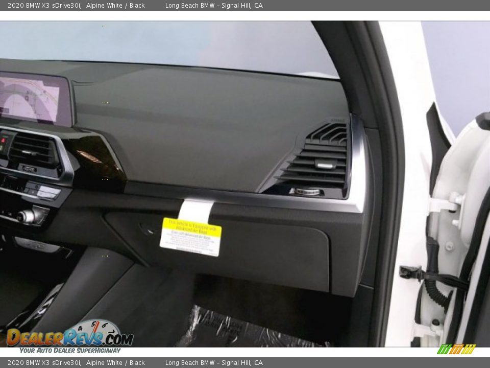 2020 BMW X3 sDrive30i Alpine White / Black Photo #24