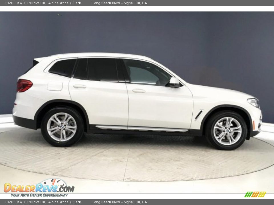2020 BMW X3 sDrive30i Alpine White / Black Photo #30