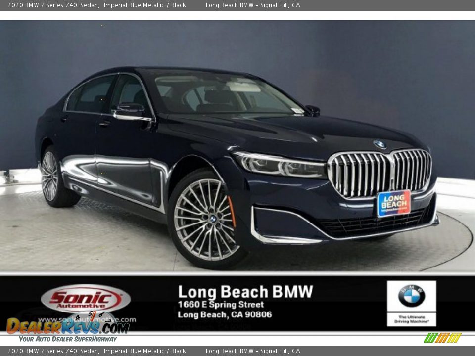 2020 BMW 7 Series 740i Sedan Imperial Blue Metallic / Black Photo #1