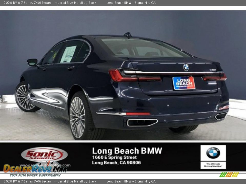 2020 BMW 7 Series 740i Sedan Imperial Blue Metallic / Black Photo #2