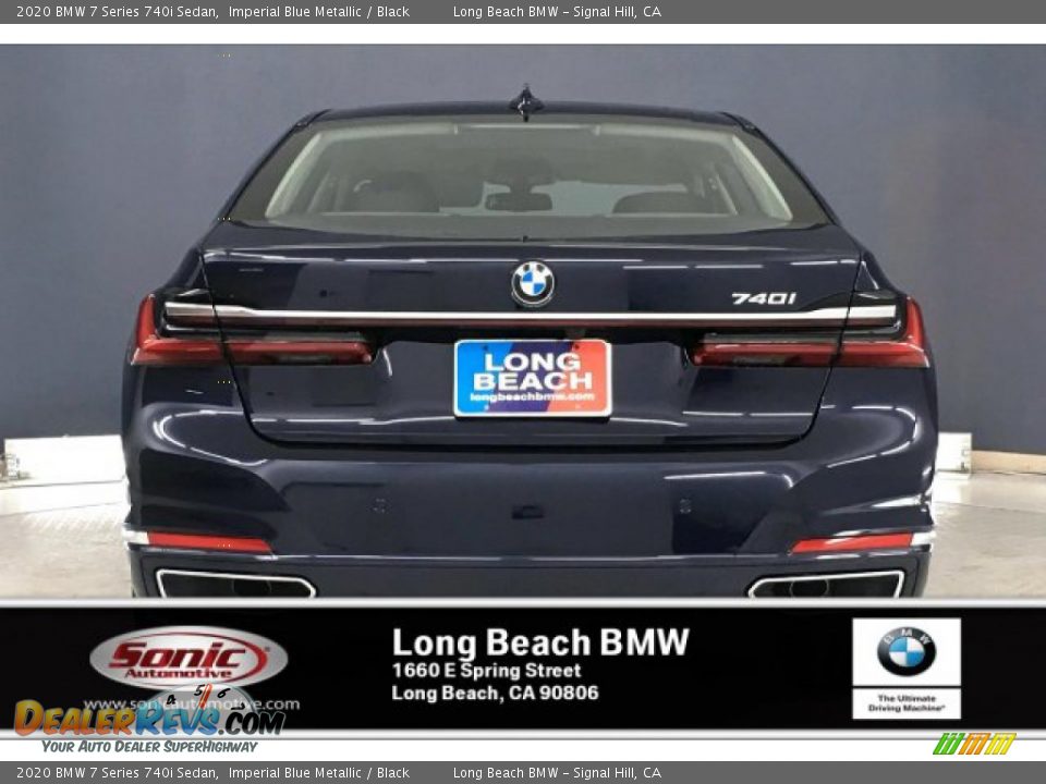 2020 BMW 7 Series 740i Sedan Imperial Blue Metallic / Black Photo #3