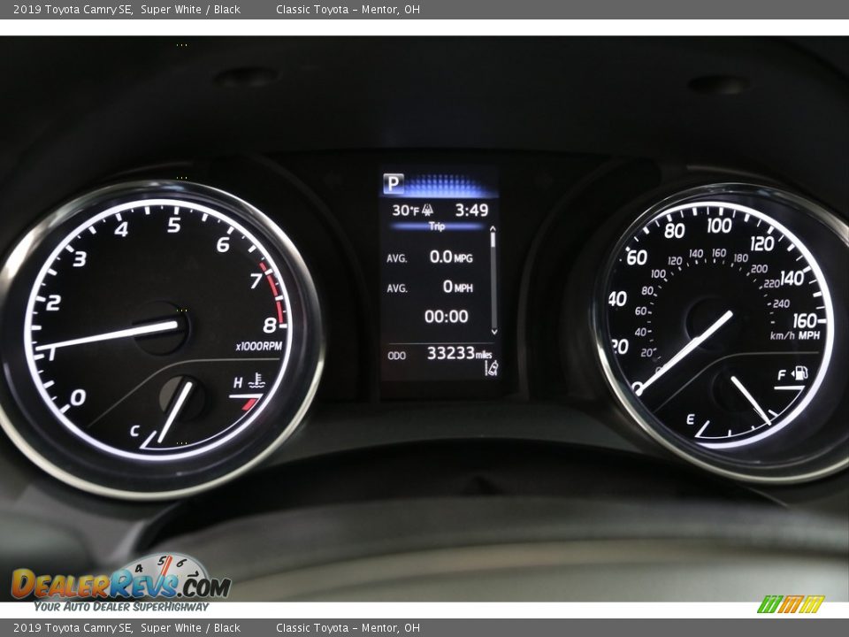 2019 Toyota Camry SE Super White / Black Photo #8