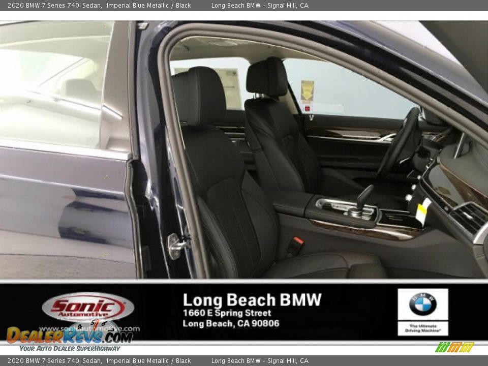 2020 BMW 7 Series 740i Sedan Imperial Blue Metallic / Black Photo #7