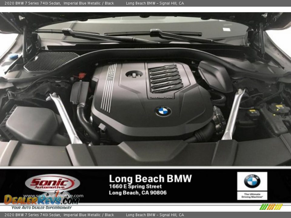 2020 BMW 7 Series 740i Sedan Imperial Blue Metallic / Black Photo #8