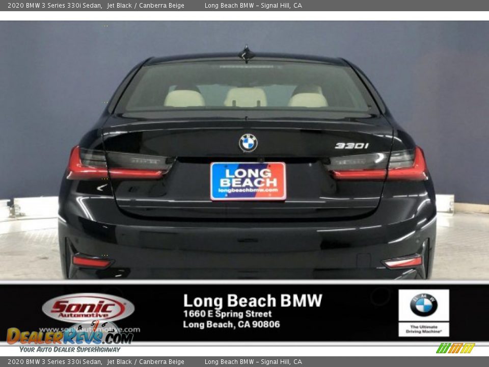 2020 BMW 3 Series 330i Sedan Jet Black / Canberra Beige Photo #3