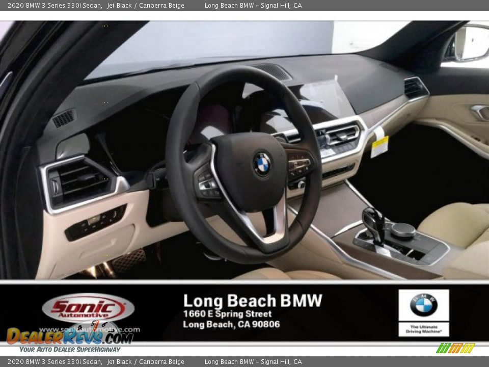 2020 BMW 3 Series 330i Sedan Jet Black / Canberra Beige Photo #4
