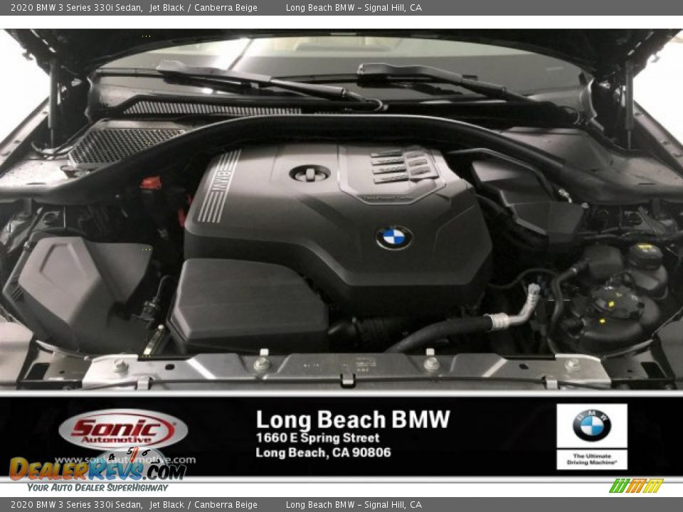 2020 BMW 3 Series 330i Sedan Jet Black / Canberra Beige Photo #8