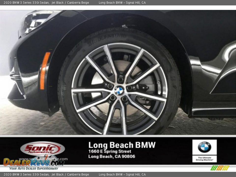 2020 BMW 3 Series 330i Sedan Jet Black / Canberra Beige Photo #9