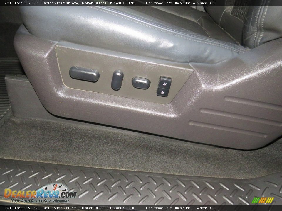 2011 Ford F150 SVT Raptor SuperCab 4x4 Molten Orange Tri Coat / Black Photo #16