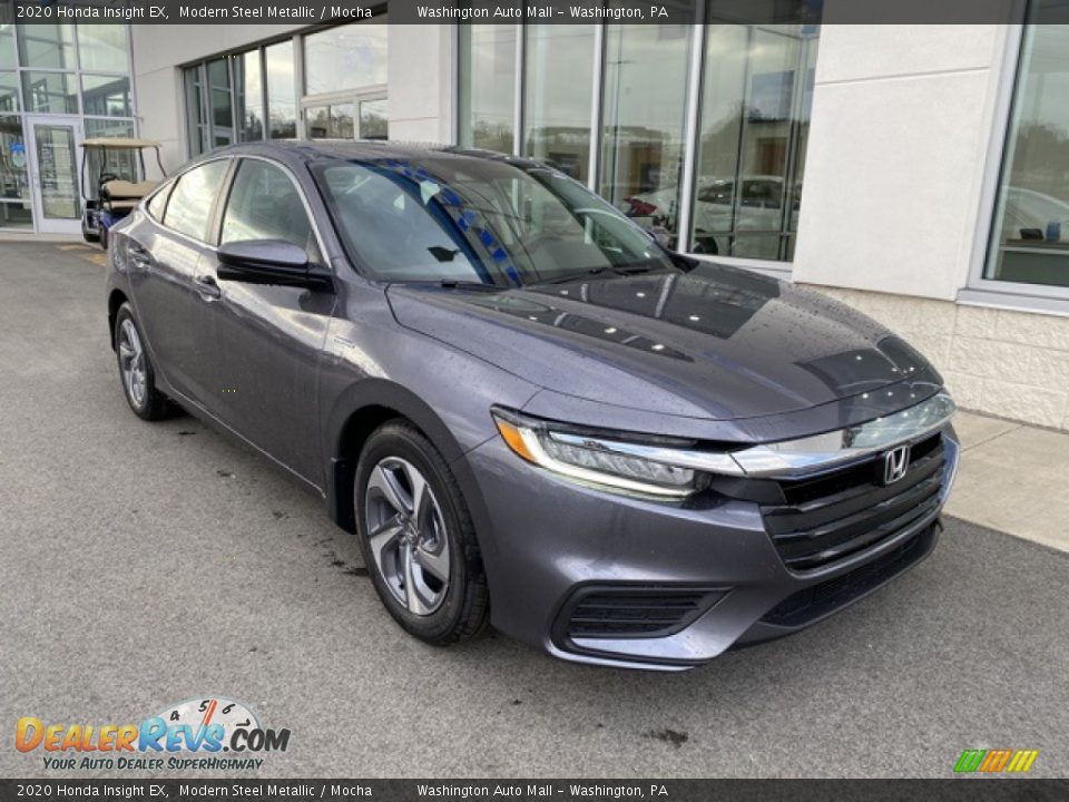 2020 Honda Insight EX Modern Steel Metallic / Mocha Photo #2