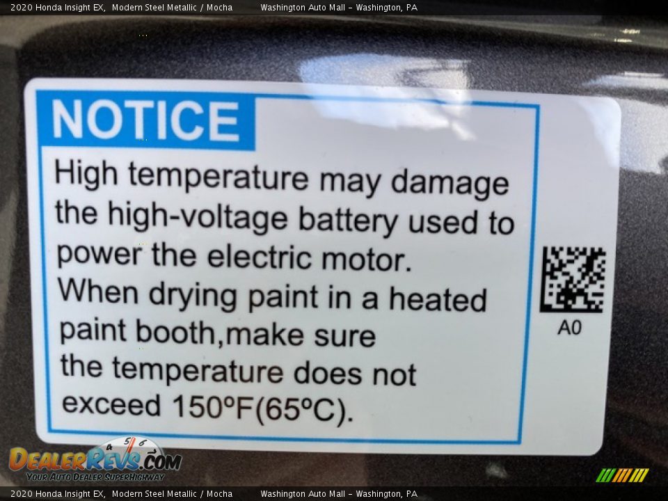 2020 Honda Insight EX Modern Steel Metallic / Mocha Photo #9