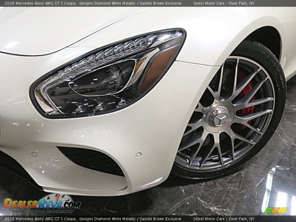 2016 Mercedes-Benz AMG GT S Coupe designo Diamond White Metallic / Saddle Brown Exclusive Photo #9
