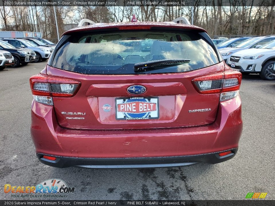 2020 Subaru Impreza Premium 5-Door Crimson Red Pearl / Ivory Photo #5