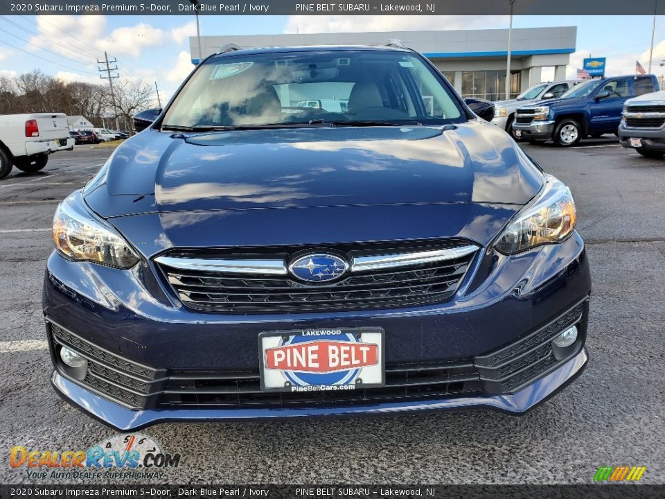 2020 Subaru Impreza Premium 5-Door Dark Blue Pearl / Ivory Photo #2