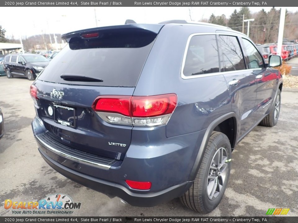 2020 Jeep Grand Cherokee Limited 4x4 Slate Blue Pearl / Black Photo #5