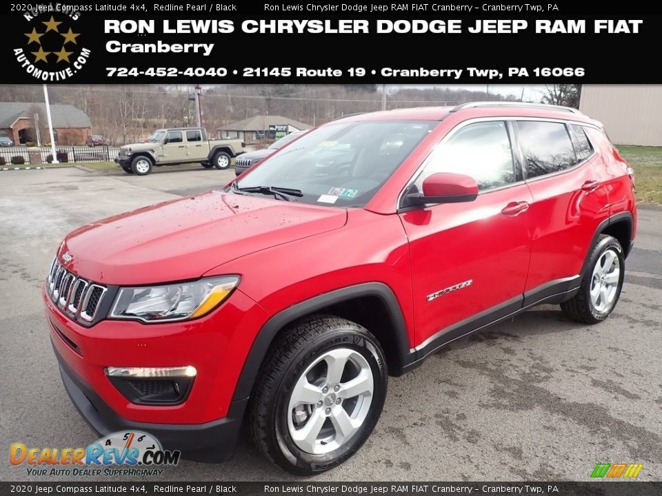 2020 Jeep Compass Latitude 4x4 Redline Pearl / Black Photo #1