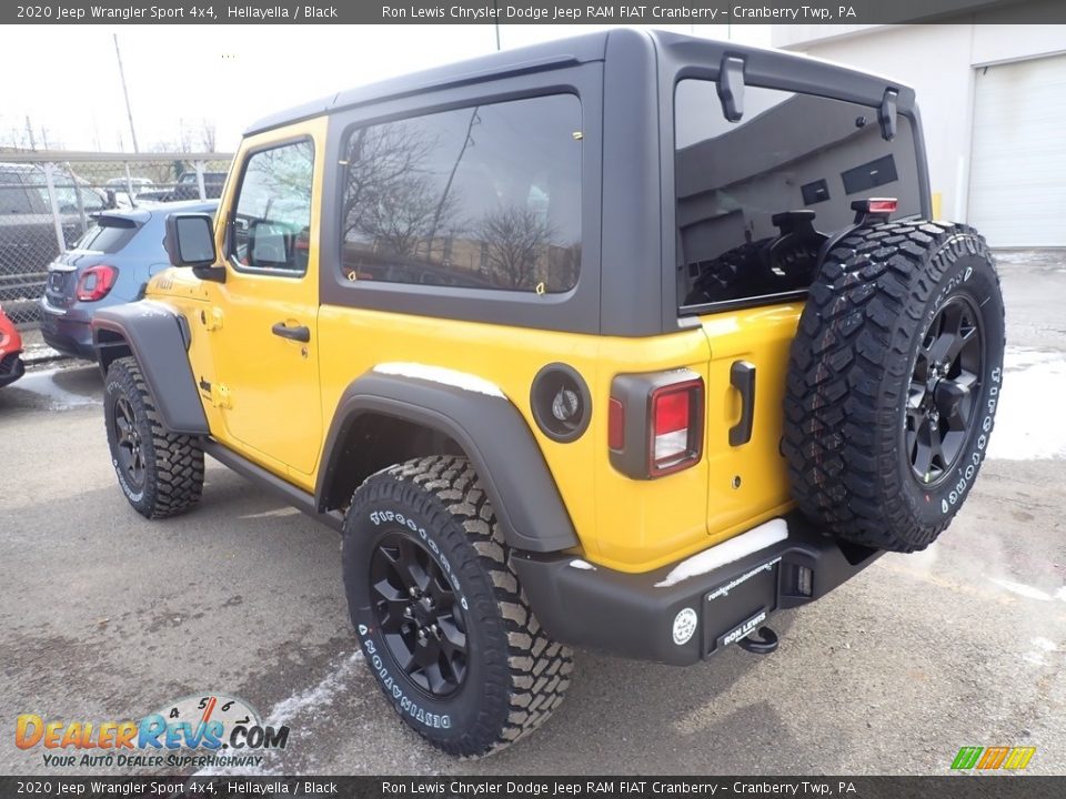 2020 Jeep Wrangler Sport 4x4 Hellayella / Black Photo #3