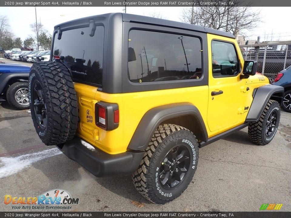 2020 Jeep Wrangler Sport 4x4 Hellayella / Black Photo #5
