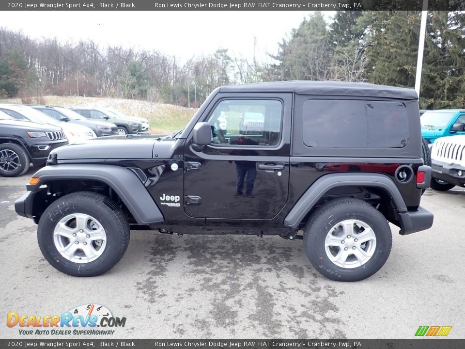 2020 Jeep Wrangler Sport 4x4 Black / Black Photo #2