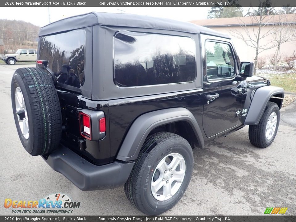 2020 Jeep Wrangler Sport 4x4 Black / Black Photo #5